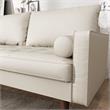 Kingway Furniture Faux Leather Genoa Living Room Sofa In White
