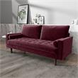 Kingway Furniture Velvet Genoa Living Room Sofa In Rosy