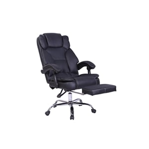 kingway furniture hurbon ergonomic faux leather executive chair in black