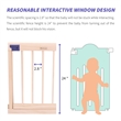 Kingway Furniture Baby Wood Saftey Gate with Blue connector