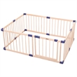 Kingway Furniture Baby Wood Saftey Gate with Blue connector