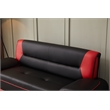 Kingway Furniture Lilian Faux Leather Livingroom Sofa in BlackRed