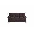 Kingway Furniture Plaencia Linen Living Room Sofa in Brown