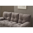 Kingway Furniture Plaencia Linen Living Room Sofa in Light Gray