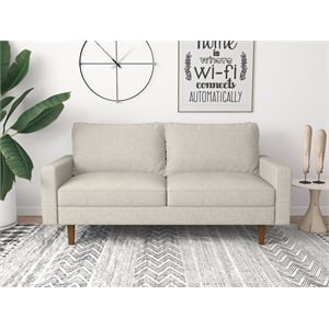 kingway furniture ashton linen living room sofa in beige