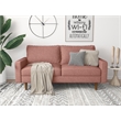 Kingway Furniture Ashton Linen Living Room Sofa in Pink