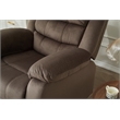 Kingway Furniture Zaffer Microfiber Living Room Recliner In Brown