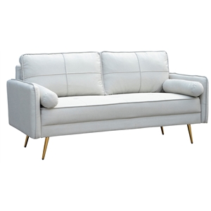 kingway furniture barbosa fabric living room sofa in beige