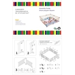 Kingway Furniture Baby Wood Saftey Gate in Off White with White connector