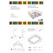 Kingway Furniture Baby Wood Safety Gate in Off White with White connector