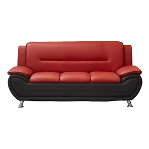 kingway furniture zebra faux leather sofa with pillow armrests