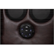 Donivi LED Faux Leather Reclining Sectional in Brown