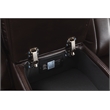 Paleremo Faux Leather Sectional with LED USB Speaker Wireless Charger in Black