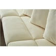Aira Corduroy Fabric 5 - Piece Sectional in Beige