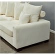 Aira Corduroy Fabric 5 - Piece Sectional in Beige