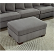 Aira Corduroy Fabric 5 - Piece Sectional in Gray