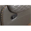 Kamiri 5 - Piece Faux Leather Reclining Sectional in Gray