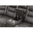 Kamiri 5 - Piece Faux Leather Reclining Sectional in Gray