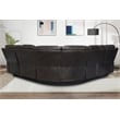 Kamiri 5 - Piece Faux Leather Reclining Sectional in Brown