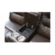 Kamiri 5 - Piece Faux Leather Reclining Sectional in Brown