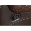 Ilia Two Tone Faux Leather Power Reclining Sectional with Console  & Cup Holder
