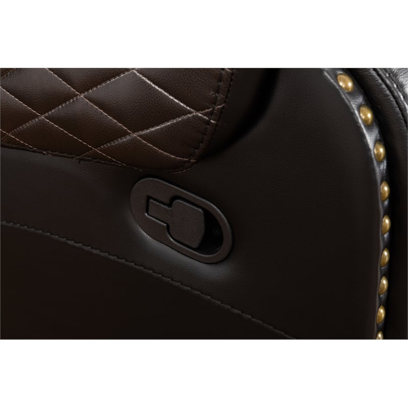 Ilyiano Two Tone Faux Leather Livingroom Reclining Sofa In Black