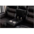 Ilyiano Two Tone Faux Leather 2-Piece Livingroom Reclining Set In Black