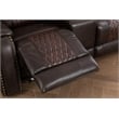 Ilyiano Two Tone Faux Leather 2-Piece Livingroom Reclining Set In Brown