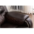 Ilyiano Two Tone Faux Leather Three-PC Livingroom Reclining Set In Brown