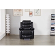 Luxury Faux Leather Recliner Chair with LED Lights