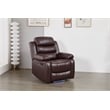 Luxury Faux Leather Recliner Chair with LED Lights