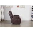Luxury Faux Leather Recliner Chair with LED Lights