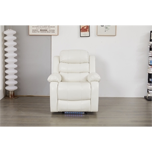 luxury faux leather recliner chair with led lights