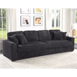 Oversized 111 Inch Wide Corduroy 3pc Sectional