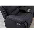 Modern Reclining Sectional Sofa with Cup Holders and Storage
