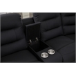 Modern Reclining Sectional Sofa with Cup Holders and Storage