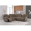 Modern Reclining Sectional Sofa with Cup Holders and Storage