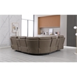 Modern Reclining Sectional Sofa with Cup Holders and Storage