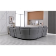 Modern Reclining Sectional Sofa with Cup Holders and Storage