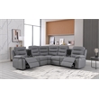 Modern Reclining Sectional Sofa with Cup Holders and Storage