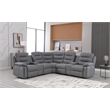 Modern Reclining Sectional Sofa with Cup Holders and Storage