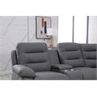 Modern Reclining Sectional Sofa with Cup Holders and Storage