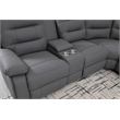 Modern Reclining Sectional Sofa with Cup Holders and Storage