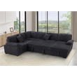 4 Piece Oversized Corduroy Sleeper Sectional Sofa With Storage Chaise
