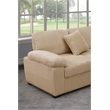 4 Piece Oversized Corduroy Sleeper Sectional Sofa With Storage Chaise