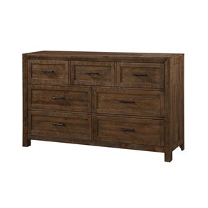 Modus Kentfield 8 Drawer Dresser In Transparent Black Mahogany