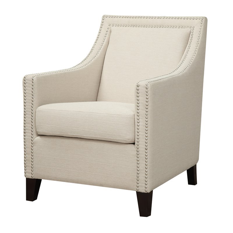 Emerald Home Janelle Beige Accent Chair with Double ...