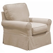 Sunset Trading Horizon Fabric Slipcovered Swivel Rocking Chair in Linen Gray