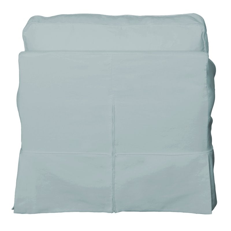 Sunset Trading Horizon Fabric Slipcovered T-Cushion Chair in Ocean Blue