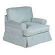 Sunset Trading Horizon Fabric Slipcovered T-Cushion Chair in Ocean Blue